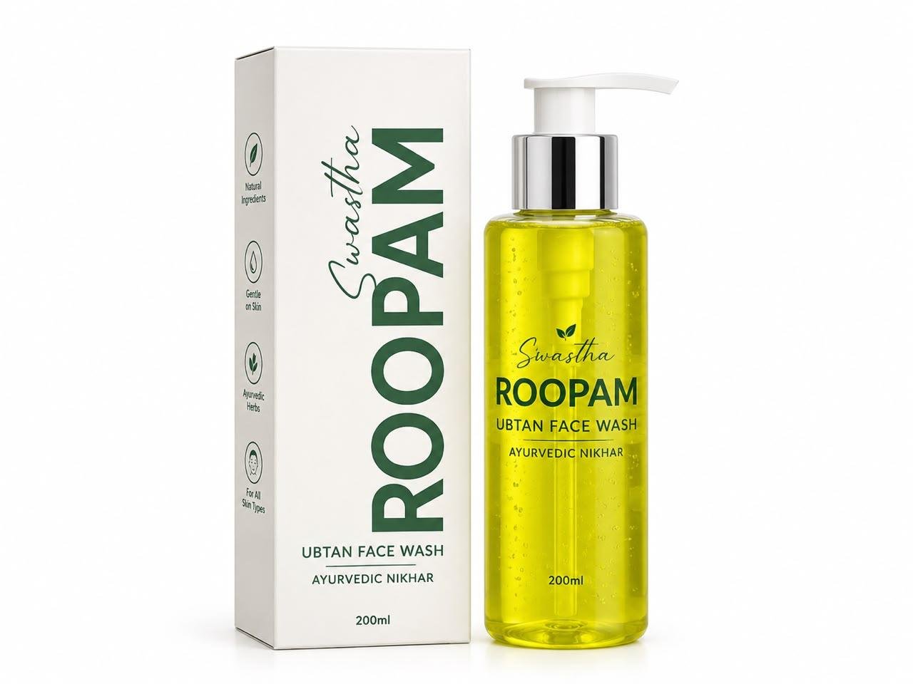 Swastha Roopam Ubtan Face Wash - Ayurvedic Nikhar